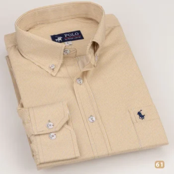 قميص رجالي مقلم هافان فاتح 61