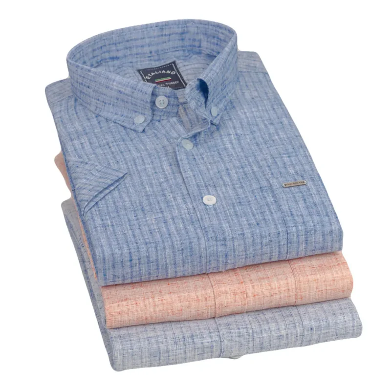 تشكيلة قمصان رجالي كتان بارزة K50