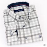 قميص كتان رجالي رمادي 53