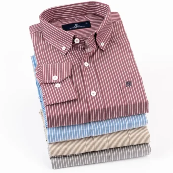 قميص مقلم كلاسيك اكمام طويلة