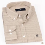 قميص مقلم رجالي بيج 21