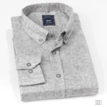 قميص سادة رجالي فضي D12